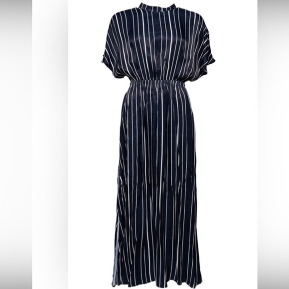 Superdry | Dresses | Superdry Edit Maxi Dress Navy White Stripes Sz 4 |  Poshmark